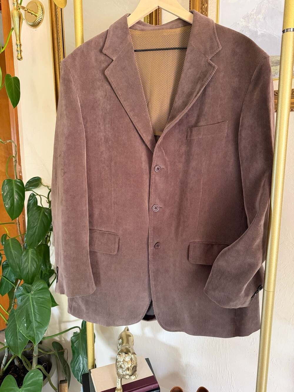 Vintage Heritage LaCrosse Corduroy Blazer Jacket Taupe Brown Coat XL
